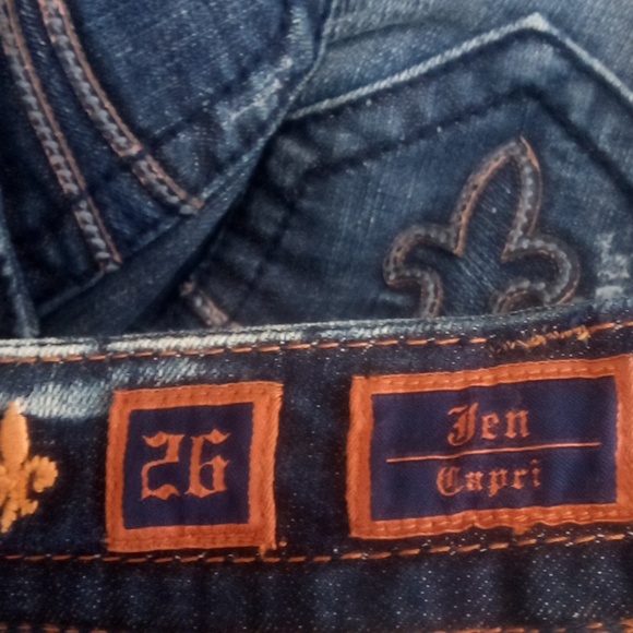 Rock Revival Women's 26 Capri Jen Faux Leather Flap Pockets NWT - Picture 6 of 11